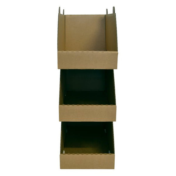 Stackable Storage & Bin Box 18031 C Flute (One Piece Self Locking) - Kraft Brown [Express Value Buy] - ACP
