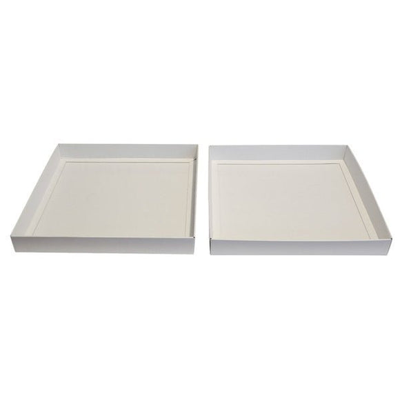 Two Piece 400mm Square Cardboard Gift Box (Base & Lid) 50mm High - ACP
