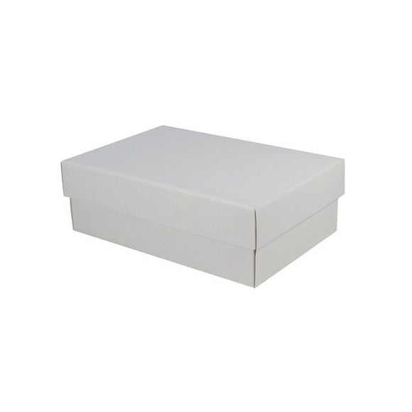 Two Piece Cardboard Shoe Box - 100mm High (Base & Lid) - ACP