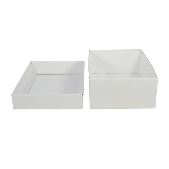 Two Piece Cardboard Shoe Box - 100mm High (Base & Lid) - ACP