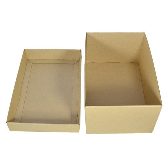 Two Piece Cardboard Shoe Box - 150mm High - Base & Lid - ACP